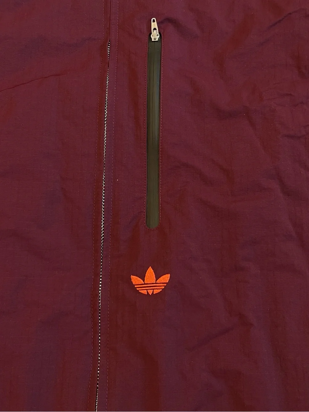 Adidas OG LA Windbreaker Jacket Mesh Lined Maroon Full Zip